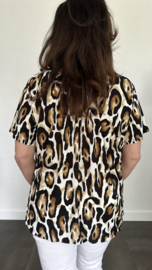 Ballon shirt met elastiek new panter (+size)