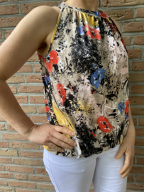 Halter top bloem multi colors