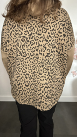Sweater met capuchon /Panter Taupe
