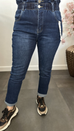 G-Smack High waist /MOM fit jeans met gesmokte tailleband