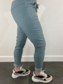 Joggjeans zeegroen +SIZE