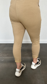 Comfy joggjeans camel +SIZE