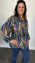 Blouse flames marine