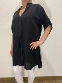 Lange blouse  Britt  zwart