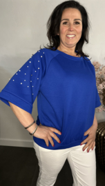 Sweatshirt parels Kobalt