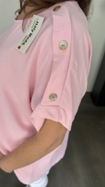 Shirt Lidya met knoopjes pink