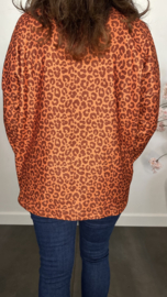 Baby rib truitje panter Roestbruin