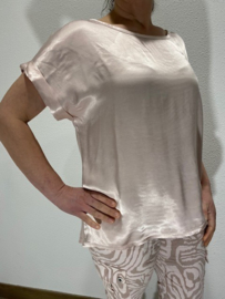 Shirt satijn Wendy roze