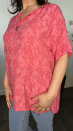 Blouse Silvi flowers Fuchsia