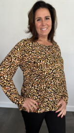 Ballon shirt met elastiek Britt (+size)