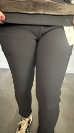 Tregging met fleece gevoerd Strass Zwart