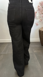Red Berry Wide leg stretch jeans Sparkle Star
