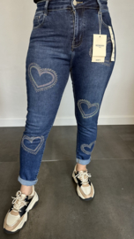 Redberry momfit jeans glitter hart