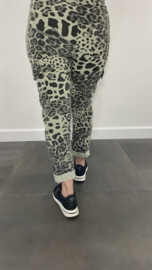 Cargo joggjeans panter leger groen