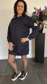 Tuniek/jurk zilver glitter Marine