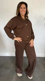 2-Delig comfy pak Wilma bruin