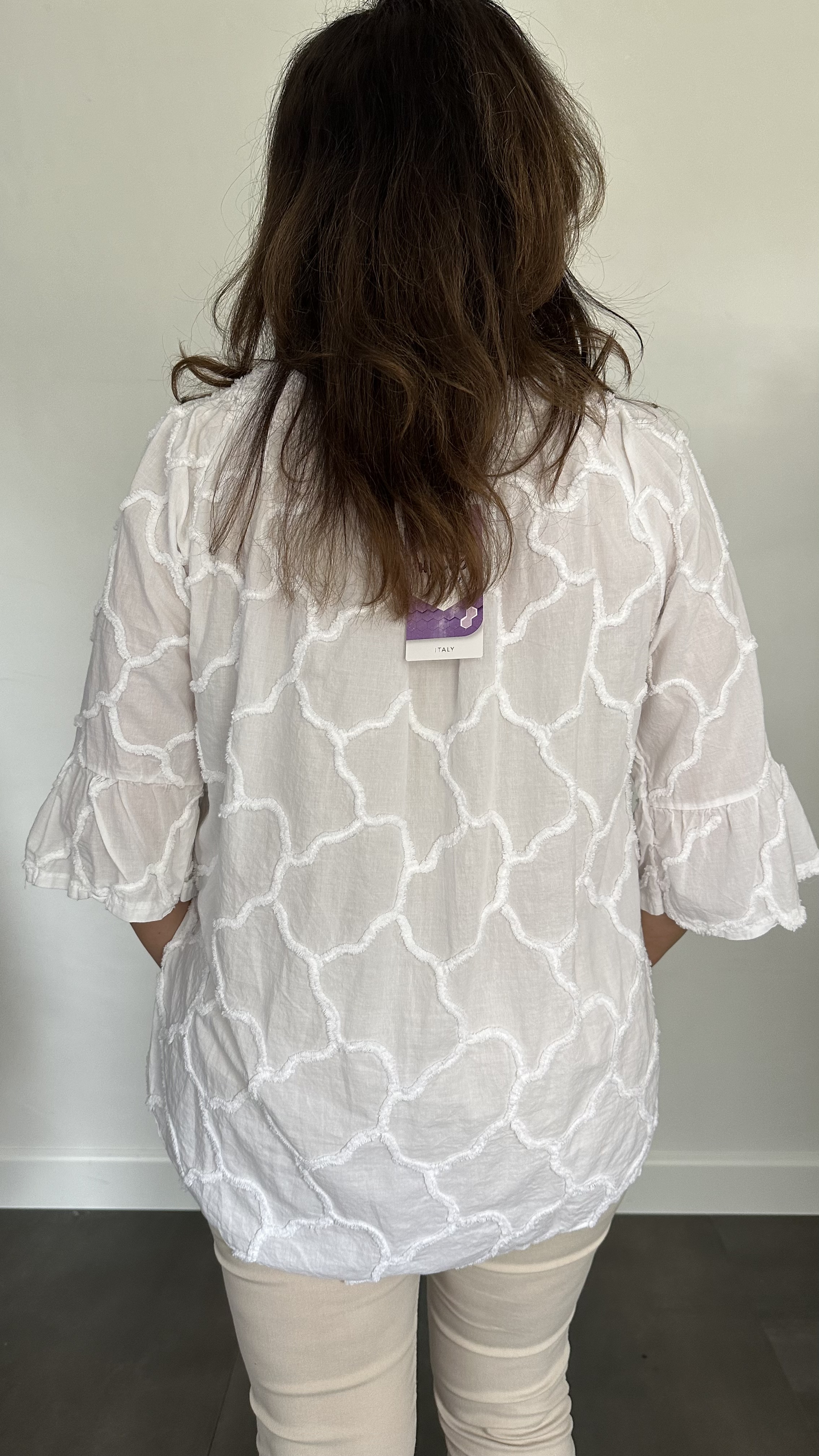 Blouse Florida wit