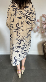 Linnenlook jurk Jade Zand