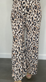 Broek met wijde pijp panter zwart sale