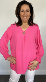 Top Nina crepe fuchsia