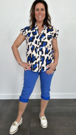 Comfy CAPRI joggjeans kobalt blauw