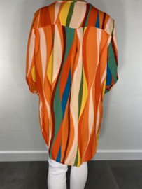 Blouse flames oranje