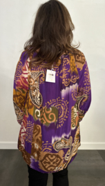 Blouse marjan paisley paars