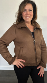 Suedine /teddy bomberjack choco SALE