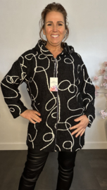 Vest Bodhi met capuchon Zwart