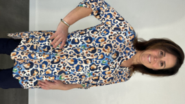 Tuniek Liz panter blauw