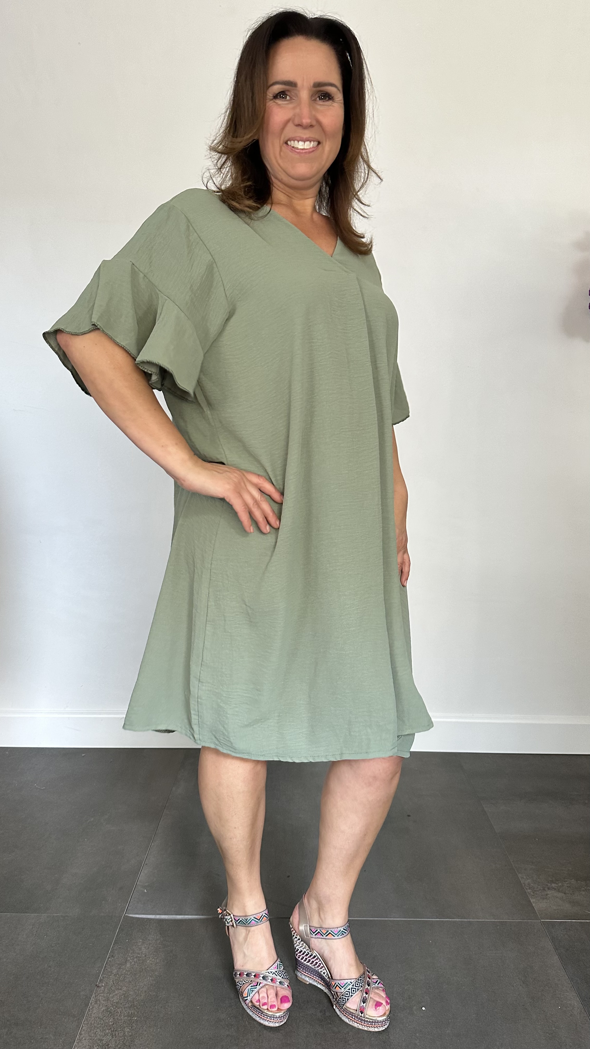 Jurk Niki +Size army