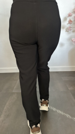 Tregging met fleece gevoerd en glitter detail Zwart