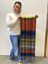 Sjaal Noor rood/ blauw /geel