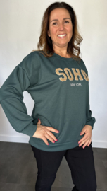 Sweater Soho flessen groen