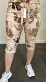 Capri joggjeans leaves poeder roze