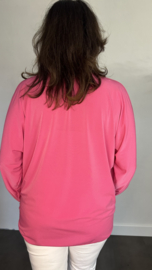 Top met strik travel fuchsia