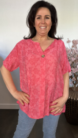 Blouse Silvi flowers Fuchsia