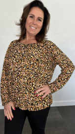 Ballon shirt met elastiek Britt (+size)
