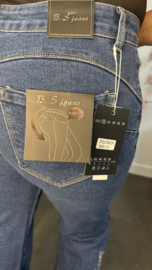 B.S. WIDE leg jeans met glitter vlinders