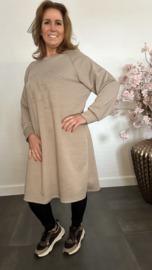 Jurk/ tuniek 2d print NY Taupe