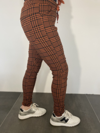 Joggjeans pepita ruit stone
