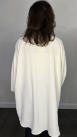 Tuniek met knoopjes crepe +SIZE beige