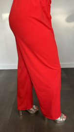 Pallazzo broek Premium travel rood SALE