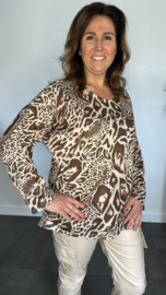 Trui panter bruin