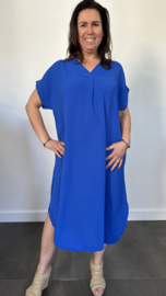 Jurk Maya +Size kobalt