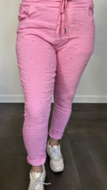 Joggjeans silver sparkle pink