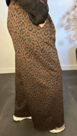 Panter palazzo broek Maud Choco