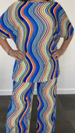 2-Delig comfy pak coloured wave kobalt SALE