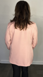 Blazer met strik +SIZE oud roze SALE