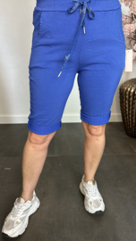 Korte joggjeans Kobalt